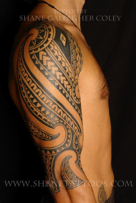 Shane Tattoos Maori Polynesian Fusion 34 Sleeve