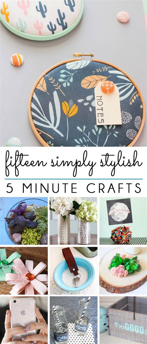 Get the tutorial at one little project. {five minute friday} 15 Simply Stylish 5 Minute Crafts ...