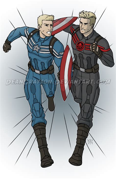 Commission Captain America Vs Captain Hydra By Deangrayson On Deviantart