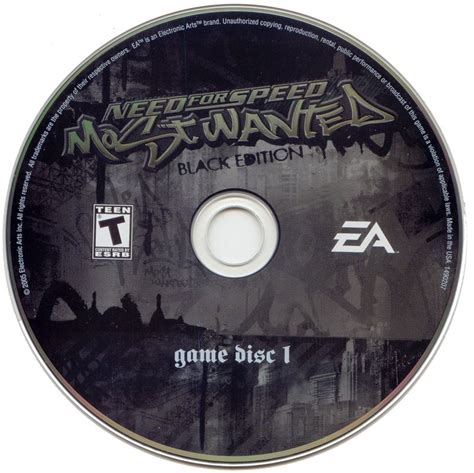 Need For Speed Most Wanted Black Edition 2005 Box Cover Art