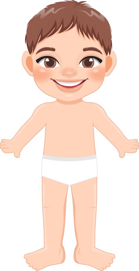 Boy Body Front Side Template In Underwear Or Panty Png 23390027 Png