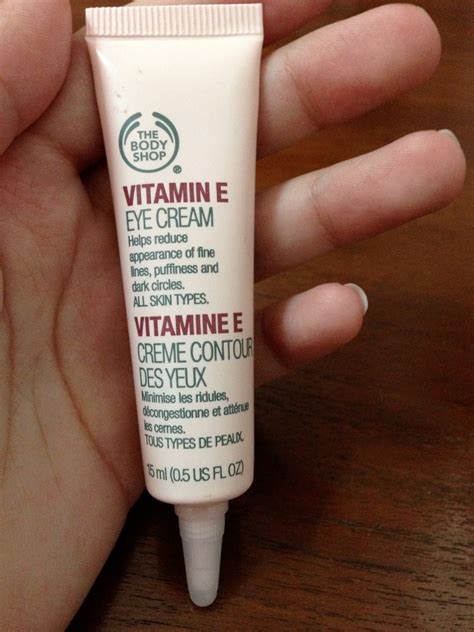 Try our chamomile gentle eye makeup remover for our gentlest cleanse. Meow's: Review: The Body Shop Vitamin E Eye Cream