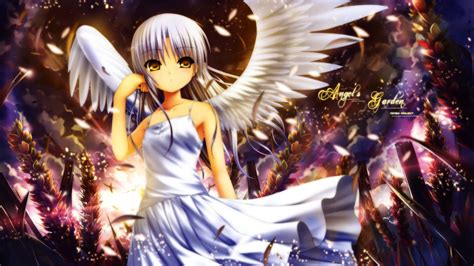 Wings Dress Angel Beats Wheat Yellow Eyes Tachibana Kanade