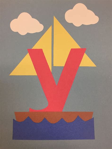 yacht preschool letter crafts letter  crafts letter  crafts