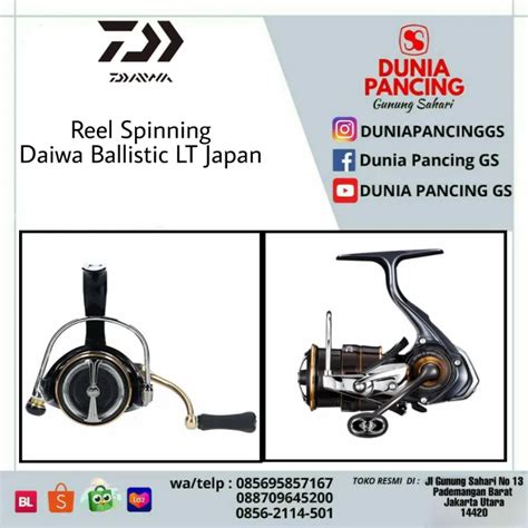 Reel Spinning Daiwa Ballistic LT Japan Pilih Ukuran Lazada Indonesia