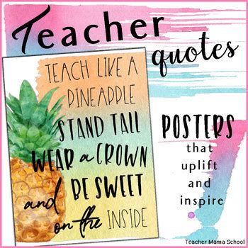 Experience is a hard teacher because she gives the test first, the lesson afterwards. ―vernon sanders law. Teacher Quotes Posters { Watercolor } by Teacher Mama ...