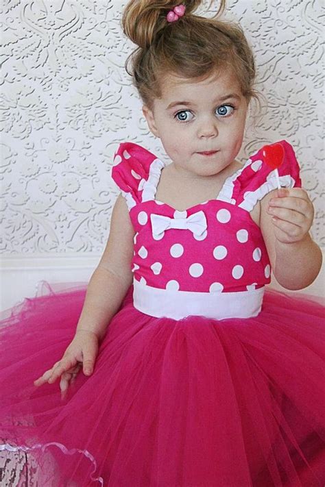 Hot Pink Polka Dots Minnie Dress Tutu By Loverdoversclothing 5800