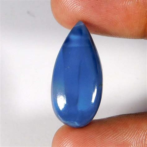 Natural Australian Blue Opal Pear Cabochon 26x13x06mm Loose Gemstone 13