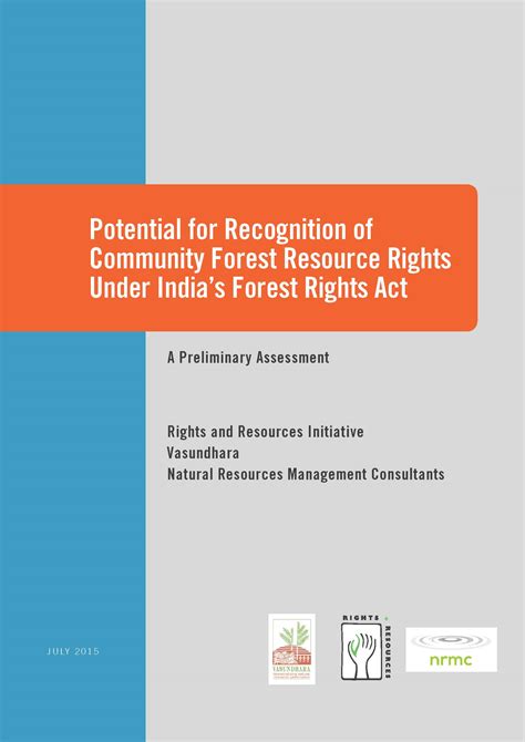 Potential For Recognition Of Community Forest Resource Rights Under
