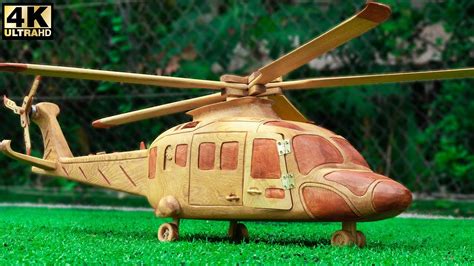 Wood Carving Amazing Helicopter Wooden Amazing Woodworking Project