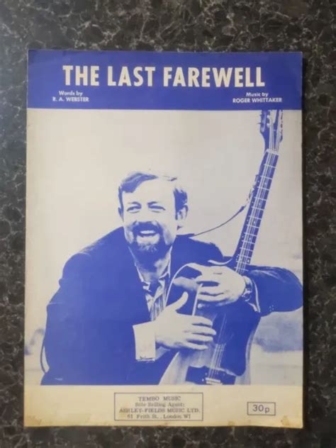 The Last Farewell Roger Whittaker Sheet Music 627 Picclick