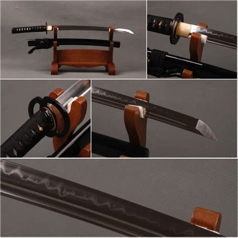 Full Tang 1095 Carbon Steel Clay Tempered Japanese Wakizashi Fully