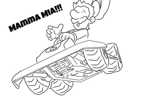 Favour in Fun: Mario Kart Colouring Pages