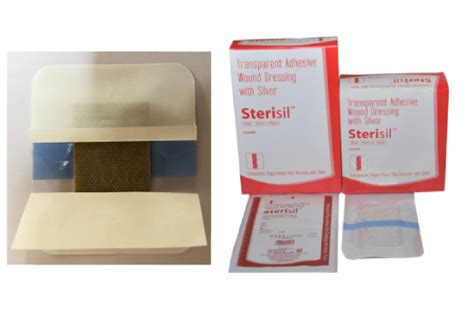 Transparent Adhesive Wound Dressing With Silver Pad At Best Price In