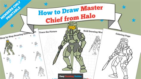 How To Draw Master Chief From Halo Really Easy Drawing Tutorial