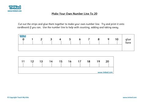 Number Line For Kindergarten