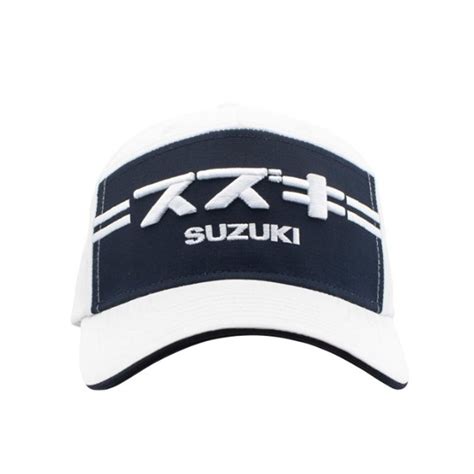 casquette blanche suzuki accessoires suzuki