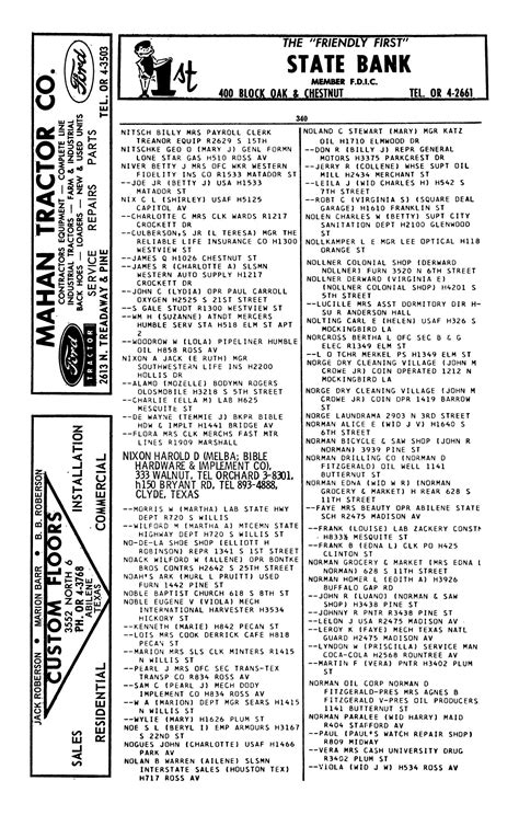 Polk's Abilene (Taylor County, Texas) City Directory, 1963 - Page 340