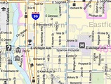 East Lansing, MI Map