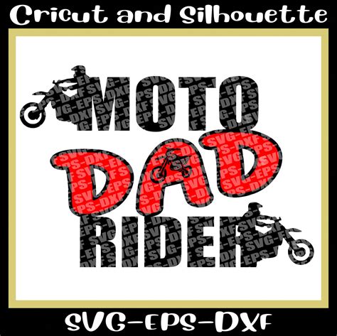 Motocross Svg Moto Dad Rider Motorcycle Svg Moto Svg Etsy