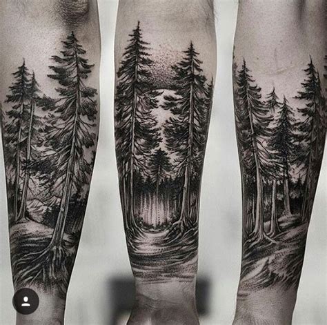 Pin By Aaron Kight On Body Art Forest Tattoos Tattoo Designs Men