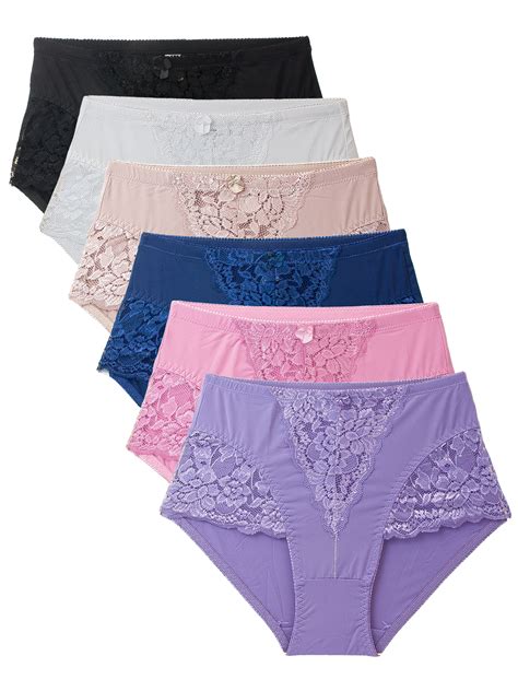 Barbra Womens Underwear Light Control Full Coverage Girdle Panties 6 Pack Ebay