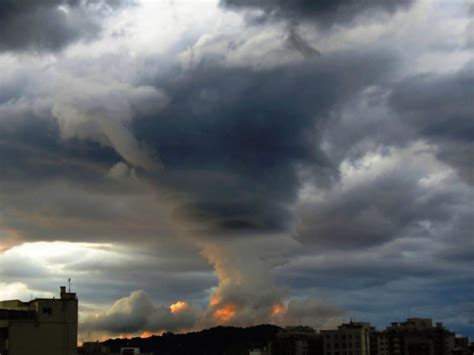 Mysterious Funnel Cloud Swallows Up The Sky Of Rio Brazil In Pictures