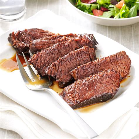 Beef chuck steak is usually found in the meats section or aisle of the grocery store or supermarket. Marinated Chuck Roast Recipe | Taste of Home