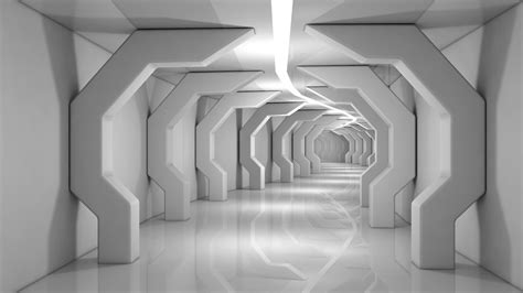 Sci Fi Tunnel 3d Model Road Cgtrader
