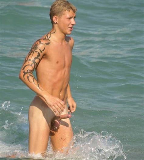 Gay Nude Beach Erection
