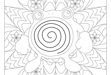 Poliwhirl Pokemon 061 Pokemon Coloring Pages Pokemon Coloring