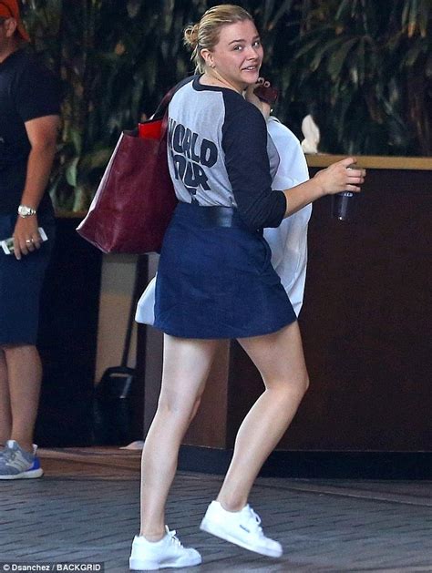 Chloe Grace Moretz Keeps It Casual And Makeup Free As She Arrives At