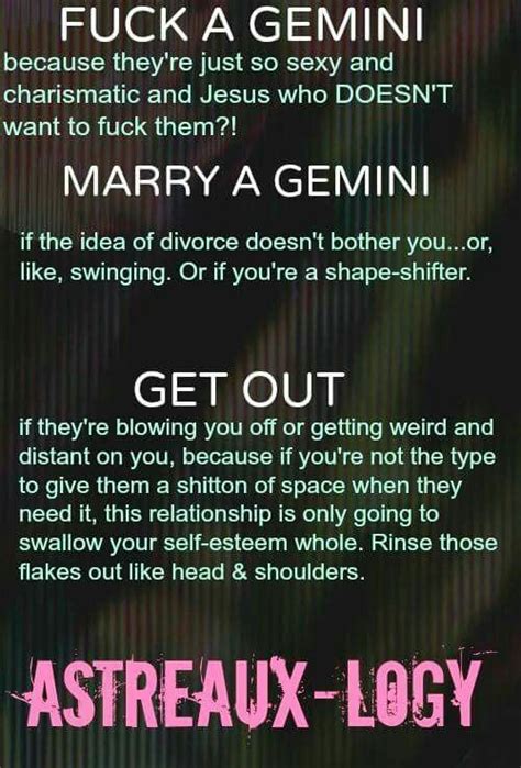 I Mean The Marry A Gemini Can Make Sense If They Want Fun If They