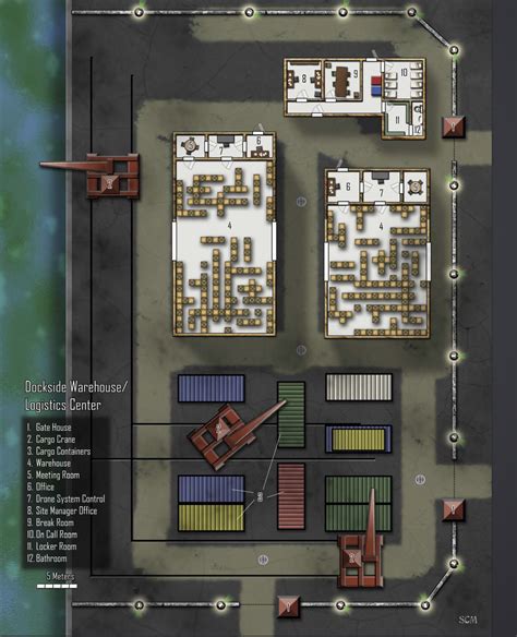 Dockside Warehouse Logistics Center Shadowrun Floorplan Fantasy