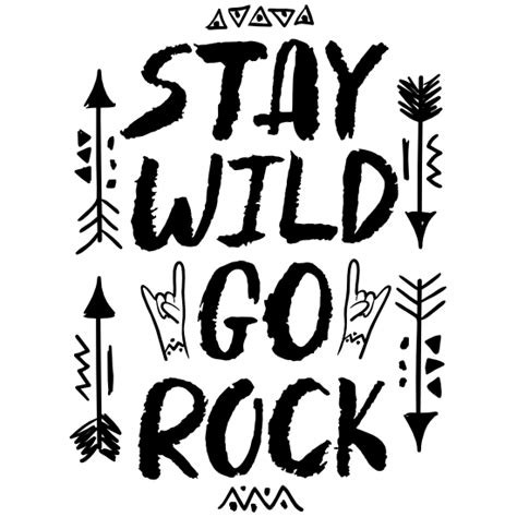 Stay Wild Go Rock Sticker
