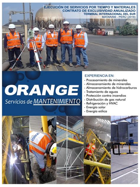 Brochure Mantenimiento Pdf Ingeniería Energía Y Recursos