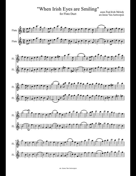 When Irish Eyes Are Smiling Sheet Music Download Free In Pdf Or Midi