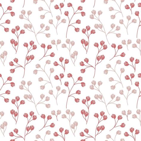 Seamless Texture With Floral Background Pattern From Flowers