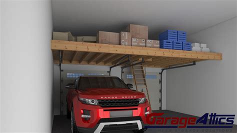 Garage Storage Loft Solutions Custom Overhead Garage Storage Lofts