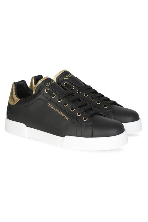 Dolce And Gabbana Gold Dg Logo Sneakers Clothing From Circle Fashion Uk