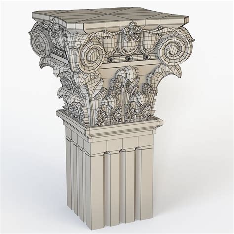 Classical Column For Cnc 3d Model Cgtrader