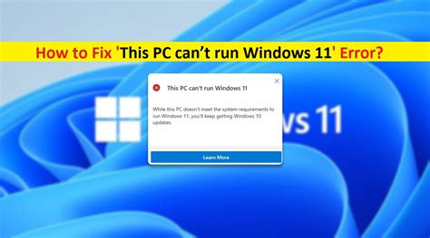 Seeing This Pc Can T Run Windows 11 Error Here Is The Fix Beebom Riset