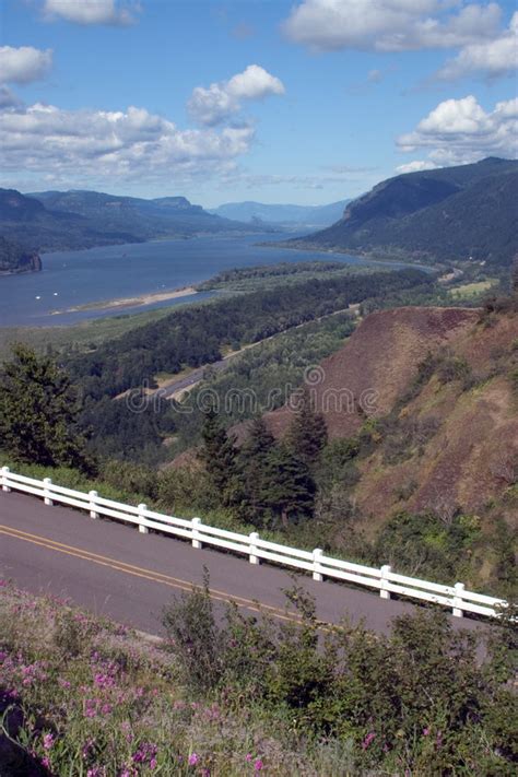 Scenic View Of Columbia River Gorge Stock Photo Image Of Columbia