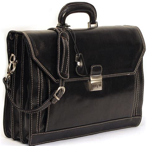 Mens Italian Leather Briefcases Fenzo Italian Bags