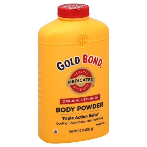 Gold Bond Body Powder Medicated Original Strength 10 Oz 283 G