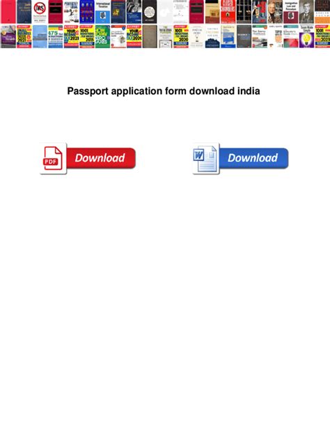 Fillable Online Passport Form Fill Out And Sign Printable Pdf