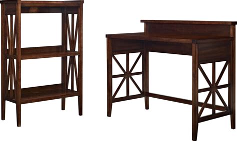 Haney Folding Desk And Folding Bookcase Set