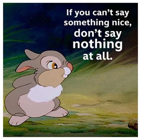 Thumper If You Cant Say Something Nice Dont Say Nothing
