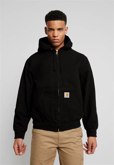 Carhartt Wip Active Jacket Dearborn Lichte Jas Black Rinsedzwart