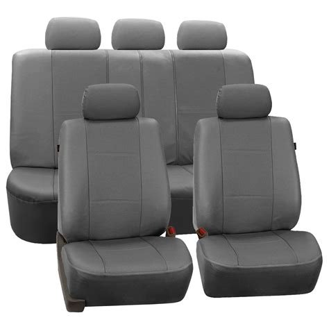 Fh Group Deluxe Leatherette Padded Seat Covers For Car Truck Suv Van